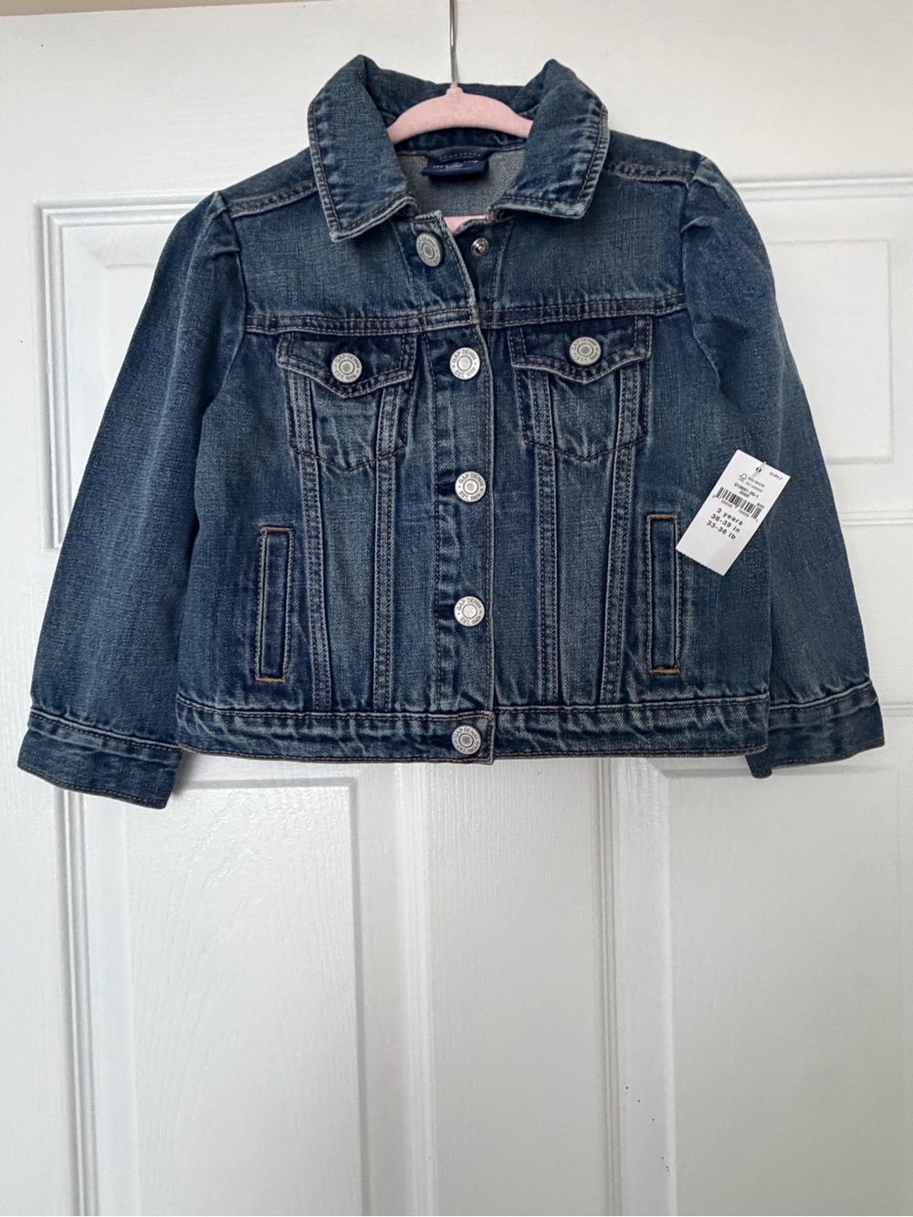 NWT Gap × Disney Toddler Minnie Mouse Icon Denim Jean Jacket 3T